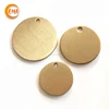best selling blank for sublimation small round brass dog tag