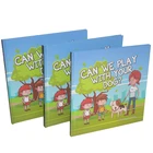 China customized wholesale free design OEM commercial printing cartoon children english funny story book