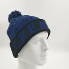 Custom Logo 100% Acrylic Ponytail Beanie Hat Knitted Pom Winter Beanie Hat Unisex