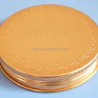 Cooper Gold Bronze Tin Lid Metal Cap for Wide Mouth Plastic Jar