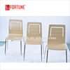 Factory cheap price stackable zebra wood grain plywood dining chair(FOH-NCP7)
