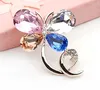china wholesale cheap colorful butterfly brooch