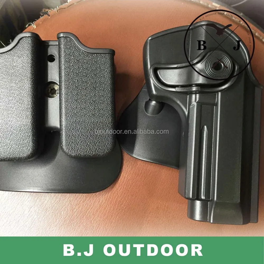 hand gun holster pistol holder double magazine holster for plice