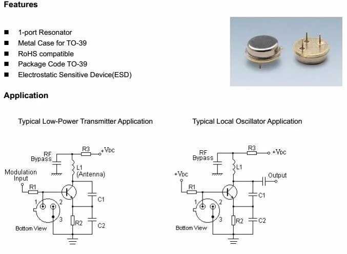 433.42MHz Saw Resonator