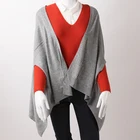 women wool ponchos scarf capes mongolian ladies winter plain cashmere scarf shawl poncho
