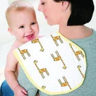 China factory organic cotton bibs burp cloths muslin baby burp towel
