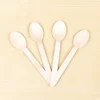 Eco-Friendly Biodegradable Cake Tableware Dessert disposable cutlery birch wooden spoon