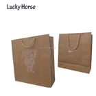 Nike brown kraft paper bag FSC certificate custom order accepted paper bag