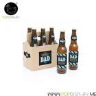 Eco-friendly 6 Pack Beer Bottle Recyclable Cardboard Box Corrugated Wine Carrier