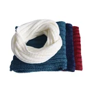 Thicken white Winter Neckwear Soft White neck windproof warm Fashion Long Shawl Plush Knitted Large Scarf
