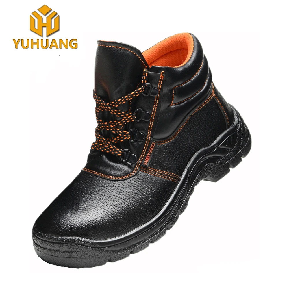 Cheap Genuine Leather Safety Boots Mens 
