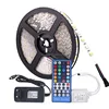 LED strip light 12V 5m SMD5050 2835 waterproof IP65 RGB flexible LED light tape lamp with adapter plug 3A 2A 44key IR Controller