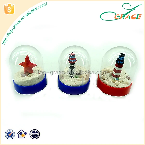 small marine starfish custom resin souvenir water snow globe