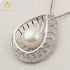 Latest fashion design 925 silver genuine pearl jewellery
