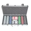 Professional factory standard portable aluminum casino gaming 300 poker chip case