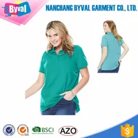 Women Golf Shirt Plain Blank Polo