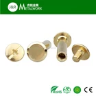 Good price M2 flat head brass male and female chicago screw