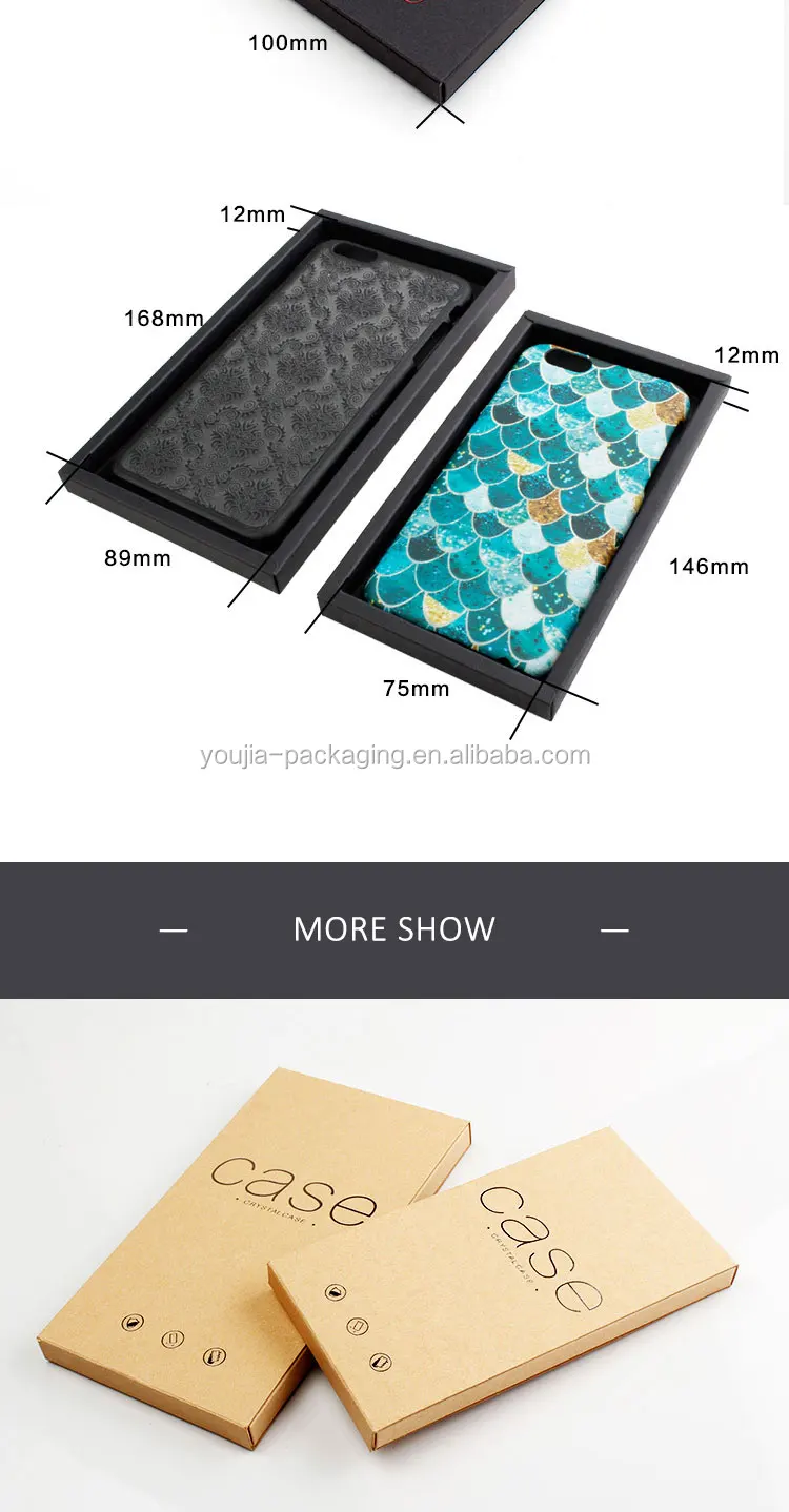 retail mobile cell phone case drawer box packaging for iphone