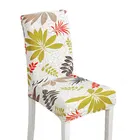 Removeable spandex half dining printing chair covers