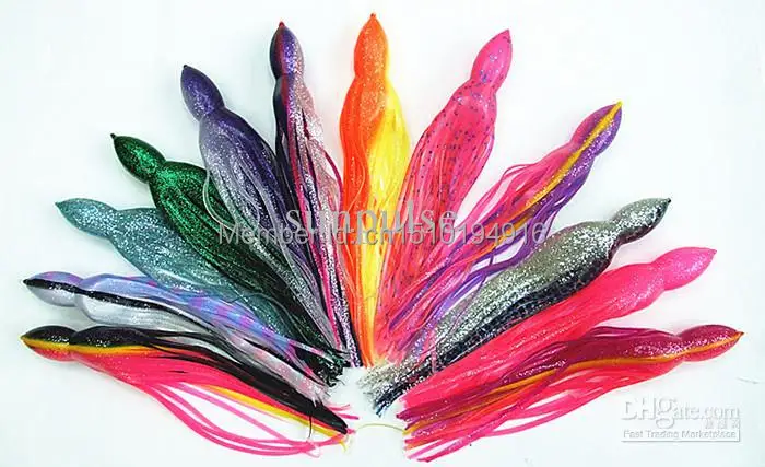 Wholesale - octopus lures fishing lure fishing tackle sea trolling baits soft bait big game fishing lures 9-9.5inch 7.5-8inch ov