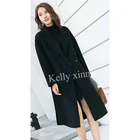 Ladies fashion clothing wool blend long women coat elegant