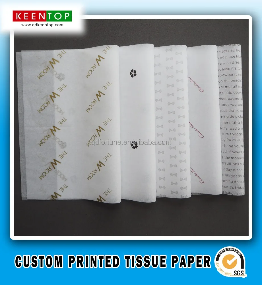 cheap wholesale types of tissue paper printed tissue paper