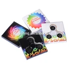 Guangzhou manufacturer custom full color printed pvc window paper foldable packing box for hand spinner