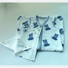100% Cotton Muslin Baby Sleeping Bag&Adjustable Baby Bandana Drool Bibs
