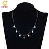 china wholesale pearl drop design jewelry 925 silver jewelry set