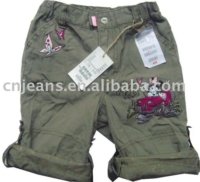 new short child stock pants