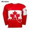 customized sublimation cheap free designed high quality ice hockey jerseys