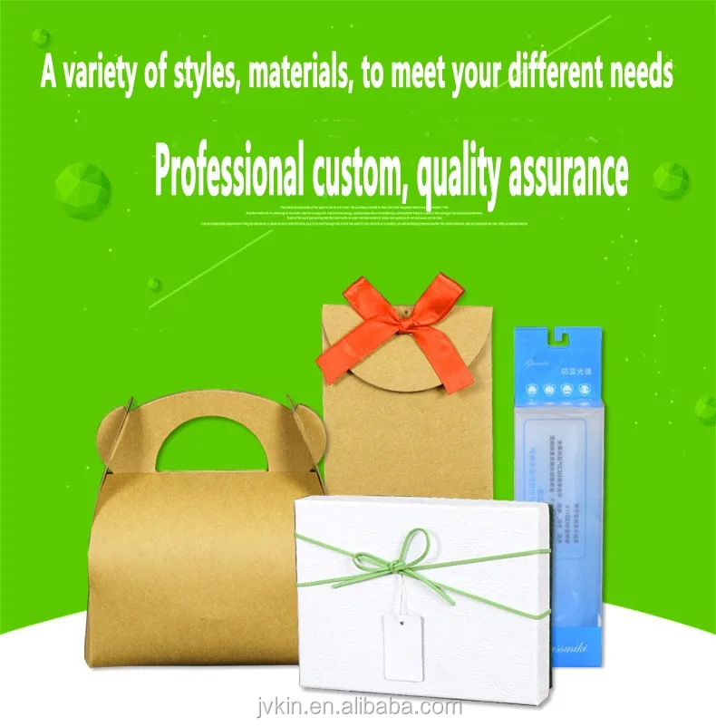 wholesale retro kraft paper gift box customization jewelry box