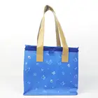High quality stylish and durable lunch bag with PU leather handles.