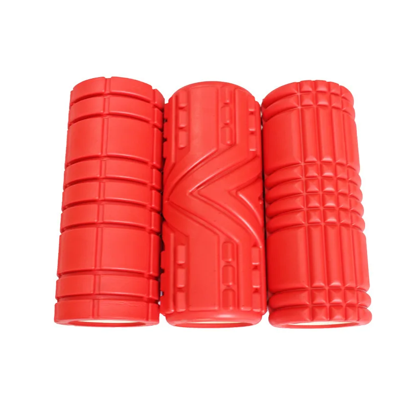 Professional EVA arrow carved hollow core foam roller tetured deep -tissue massage roller yoga fitness roller