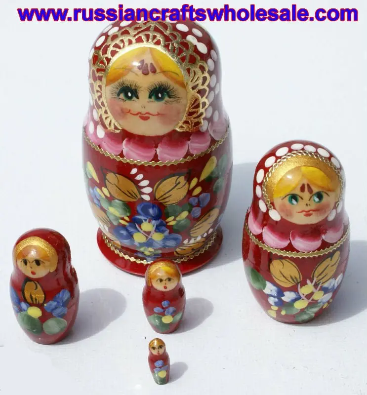 Matrioshka Bonecas Russas De Madeira vermelha com Aparador Suspenso Mercado Livre ~ Matrioshka Bonecas Russas De Madeira vermelha com