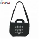 Free sample cotton canvas promotion gift handbag messenger bag