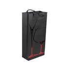 Top grade high quality single bottle black wine paper bag