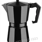 Italian Aluminium Coffee Maker , 6cup Black Espresso coffee maker