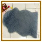 85% acrylic & 15% polyester blanket colored faux fur sheep skin rugs,lamb skin rugs