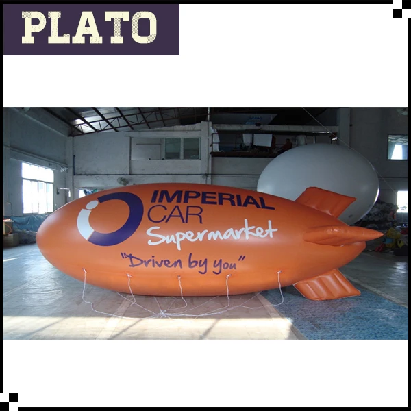 inflatable airship,big orange inflatable blimp,inflatable helium