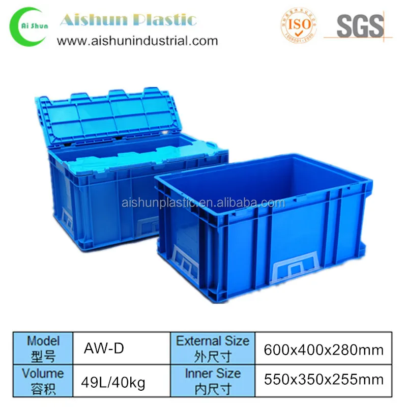 600 × 400 × 280ミリメートルスタッカブル輸送プラスチッククレート-かご問屋・仕入れ・卸・卸売り