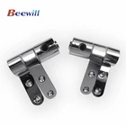 Wooden two push button stainless steel soft slow close toilet seat hinge