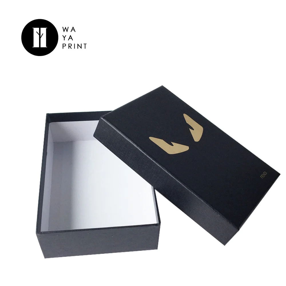 2018 new design custom black cardboard large gift box
