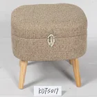 Antique storage trunk small sitting stool for kids