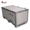 Foldable box storage collapsible custom wood plywood steel strip crates foldable wooden outdoor storage box