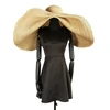 Ins Latest Fashion Roll up Hat Fedora Beach Sun Hat Women Wide Brim Straw Panama Hat