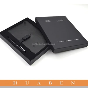 with usb function for business gift leather notebook with usb