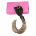 High Quality Wholesale virgin human brazilian 100% ombre Clip in Hair Extensions
