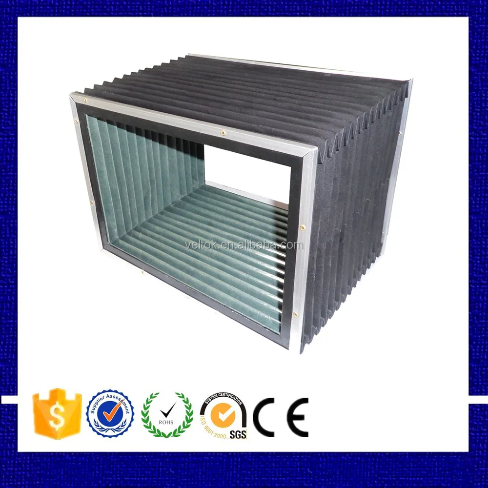 plastic accordion cnc machine guards, cnc machine bellow covers, linear