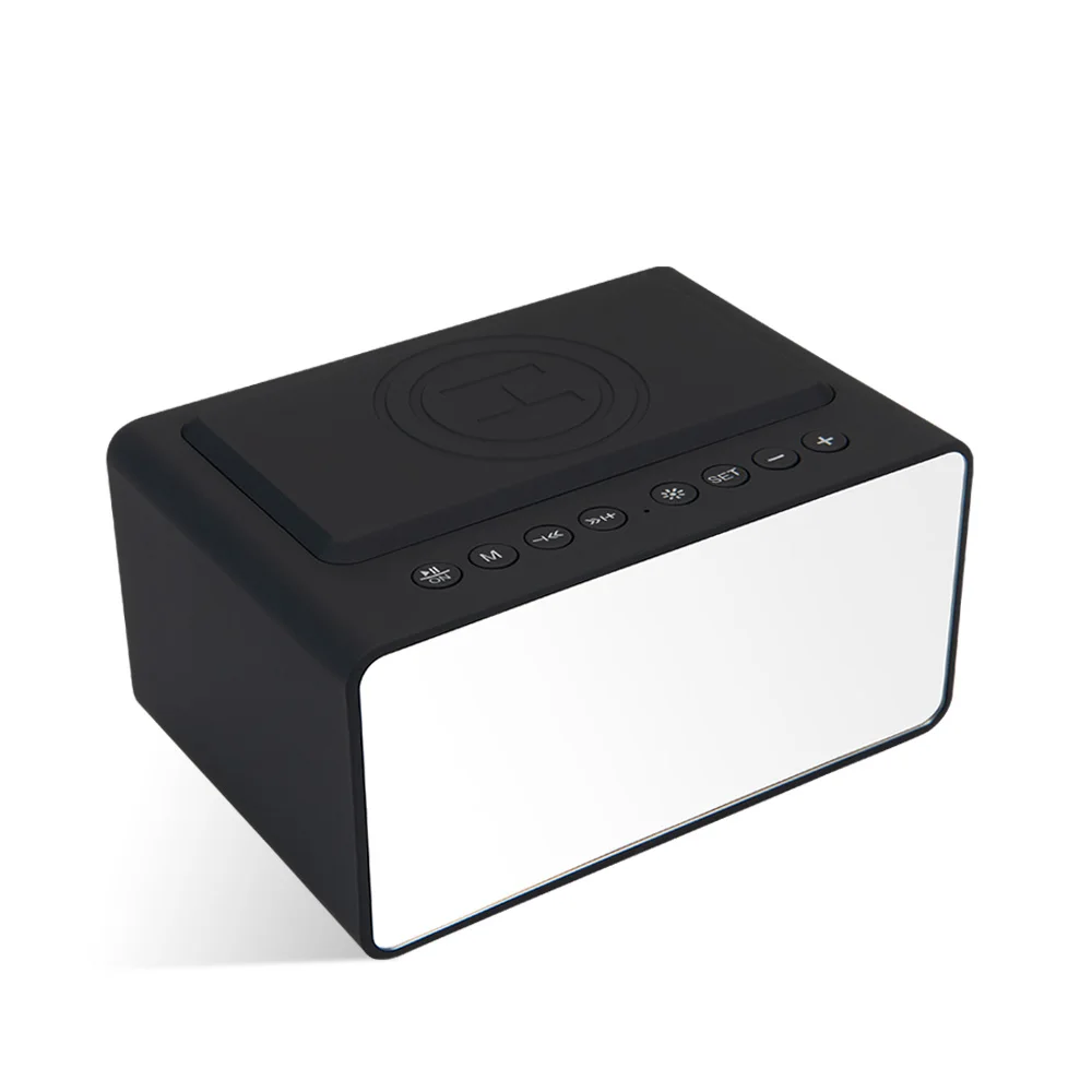 New product smart led speaker alarm clock wireless plastic bluetooth speaker with 2000mah power bank - ANKUX.COM